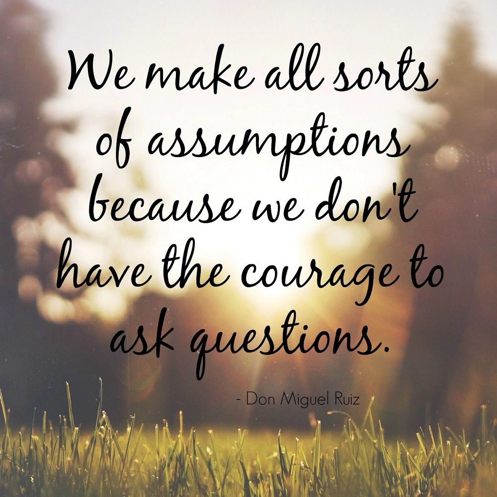 Please, No Assumptions!